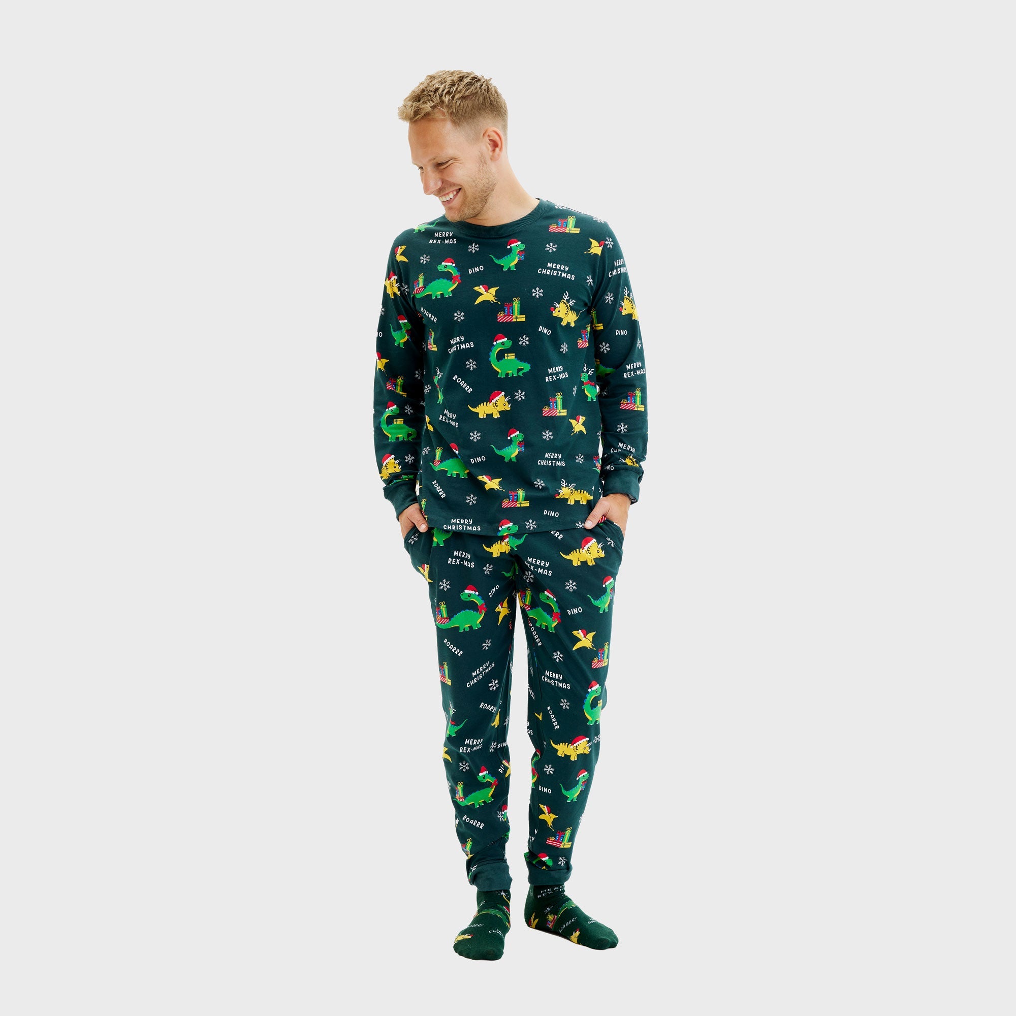 Dino julepyjamas - Herre.